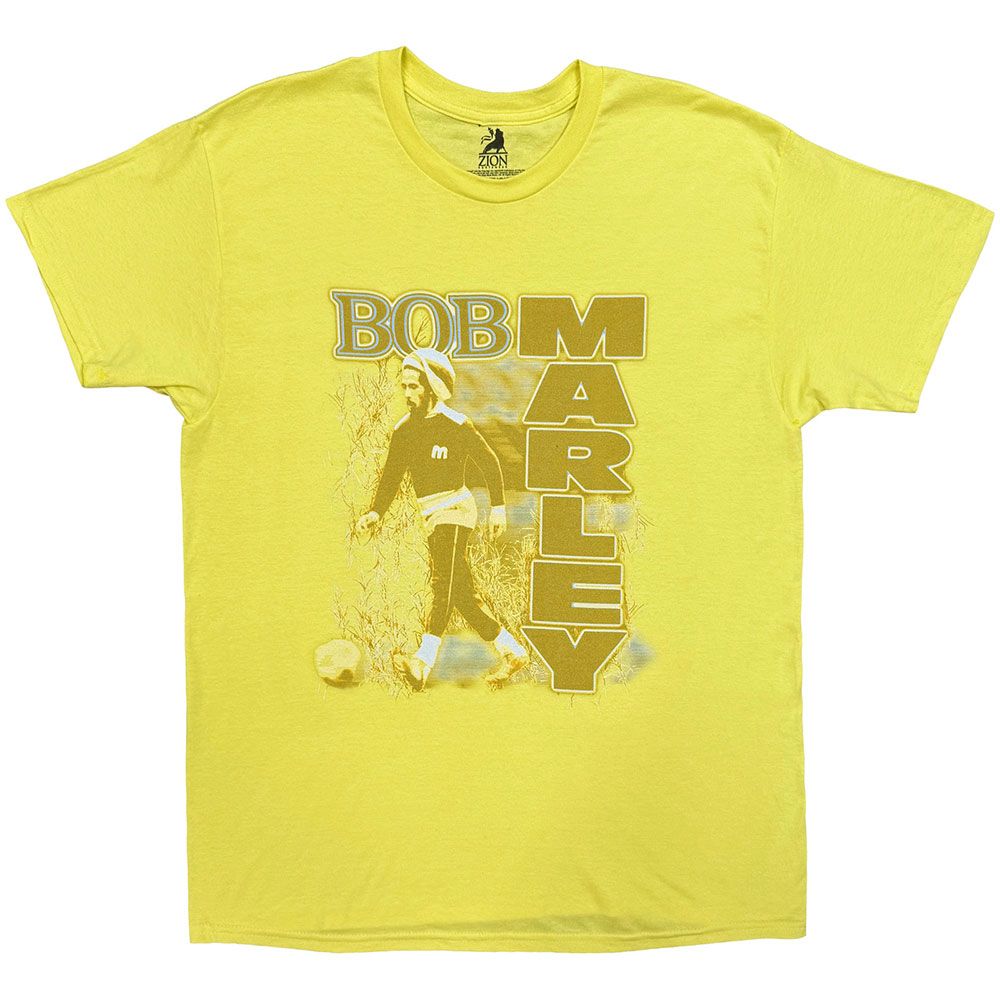 Bob Marley - Football Tshirt Homme - Jaune